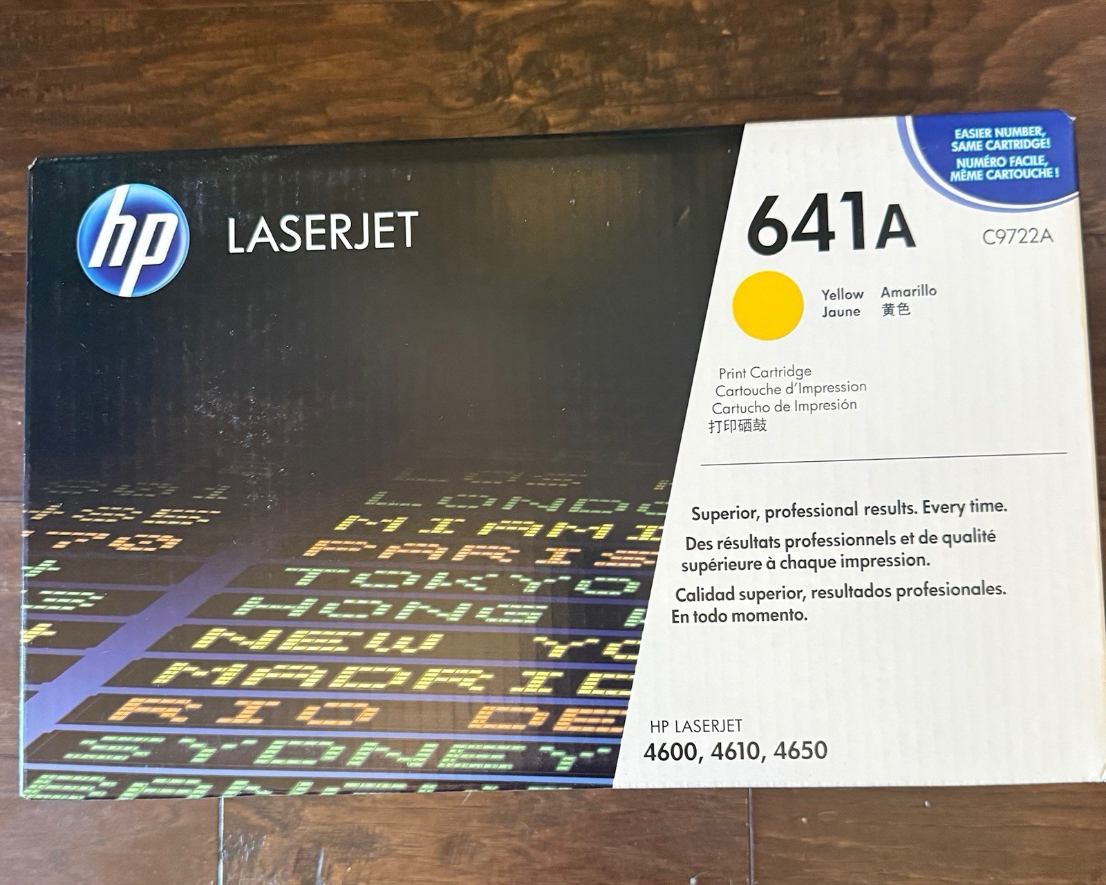 Genuine HP 641A Yellow Toner Cartridge (C9722A) – Original OEM, New