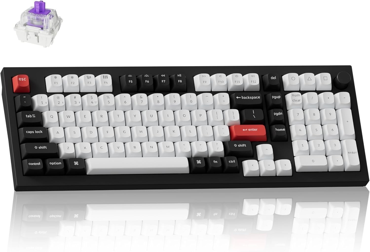 Keychron Q5 HE 96% Rapid Trigger Wireless Hall Effect Keyboard - Black Q5H-M1-B