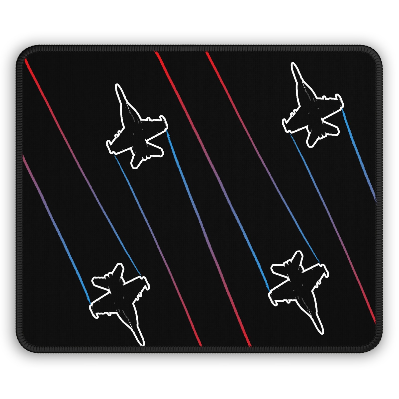 Fighter Jet Pattern Gaming Mouse Pad - 