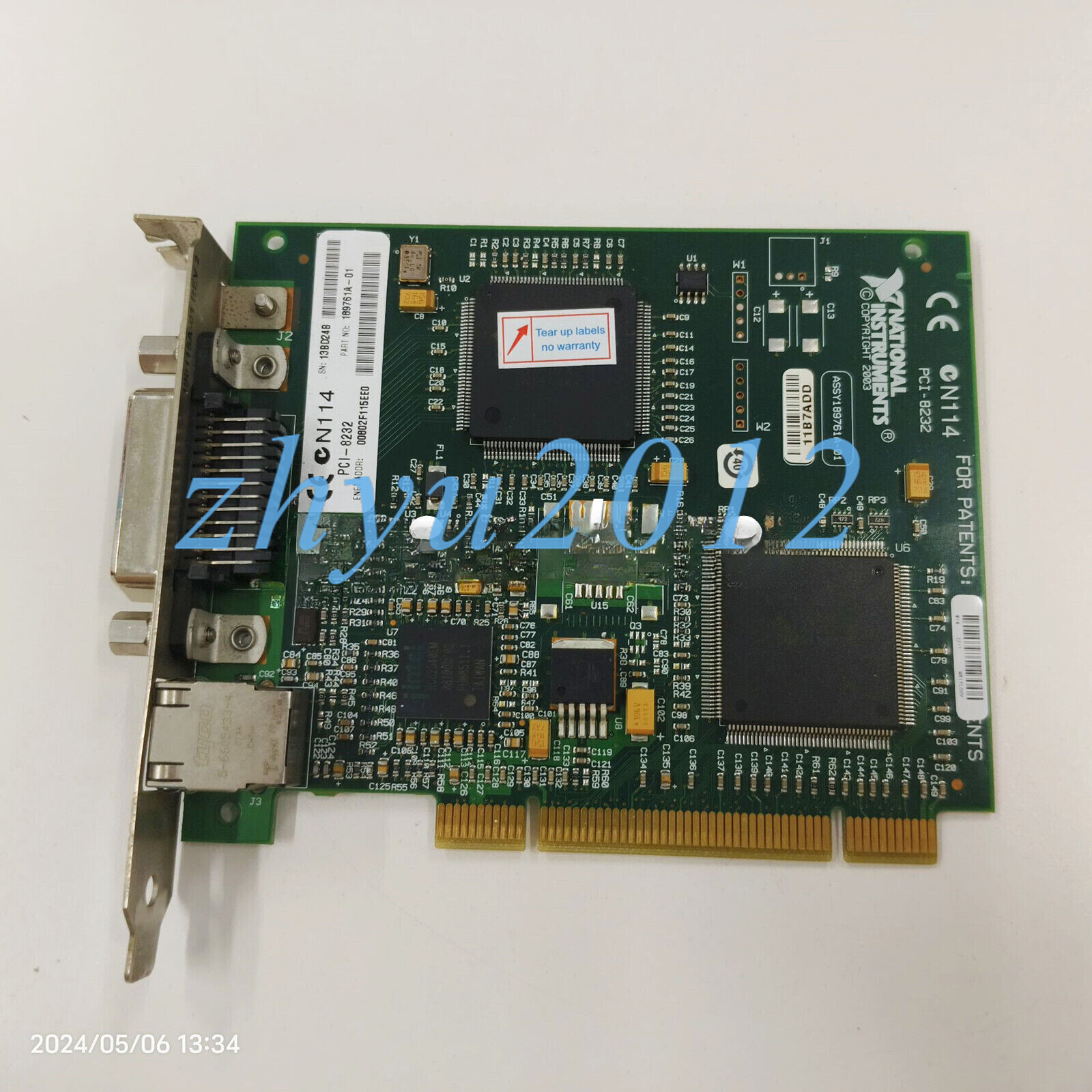 1PC USED PCI-8232 By DHL or FedEx 90days Warranty