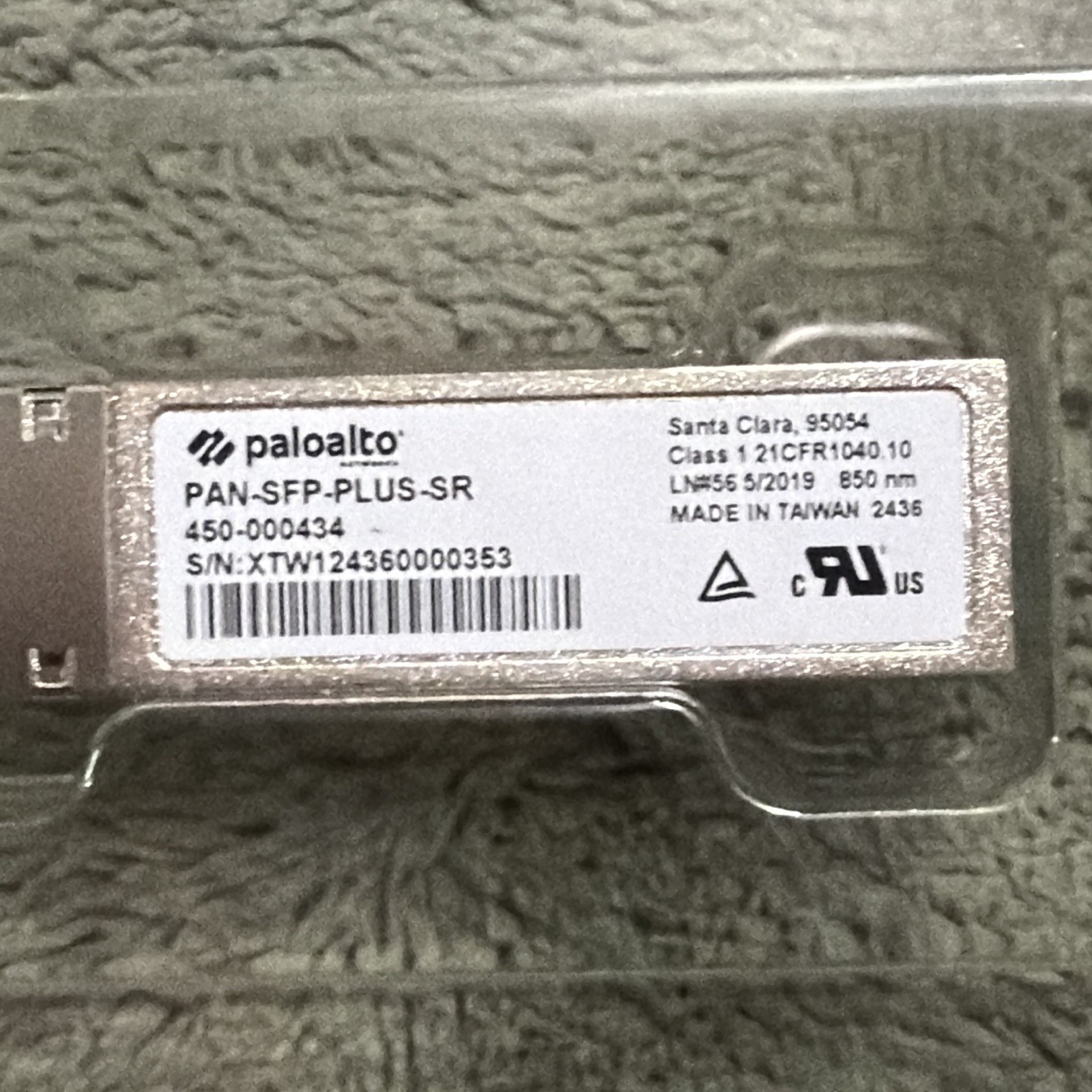 Palo Alto PAN-SFP-PLUS-SR SFP+ Transceiver Module 10Gbps Lot of 4