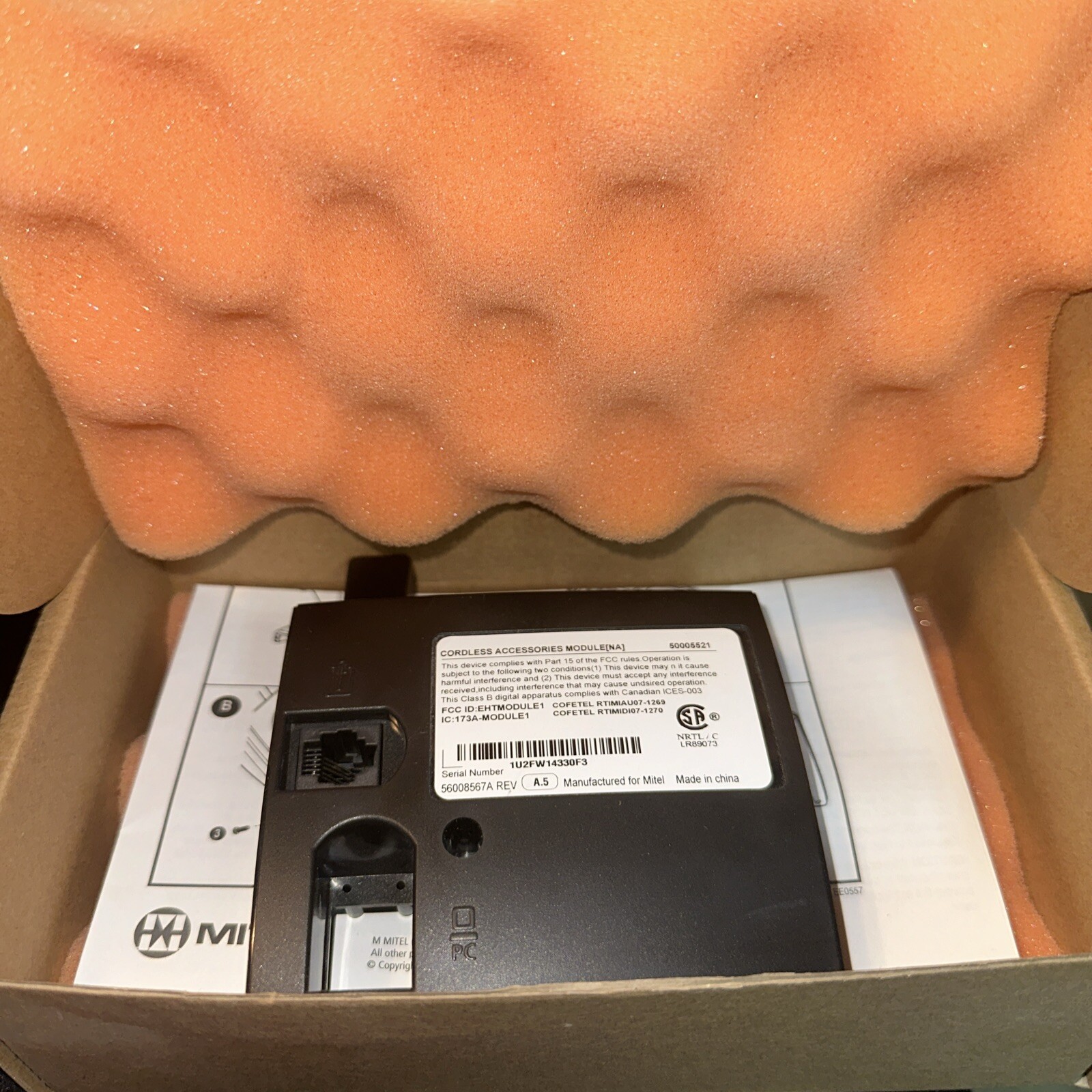 Mitel Cordless Accessories Module (NA) Dect 50005521 for 5340, 5330, 5340e 5330e