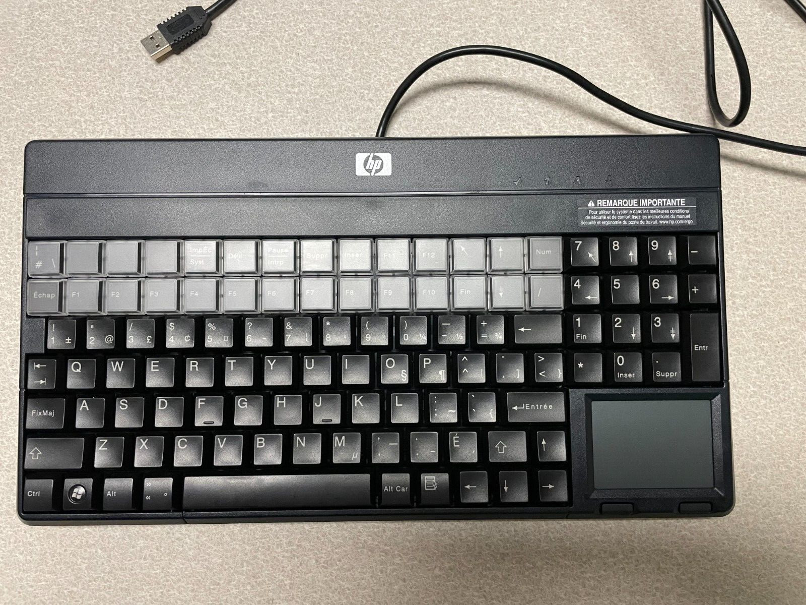HP Cherry French Canadian POS USB TP Keyboard, model G86-62401CDAISA, BRAND NEW