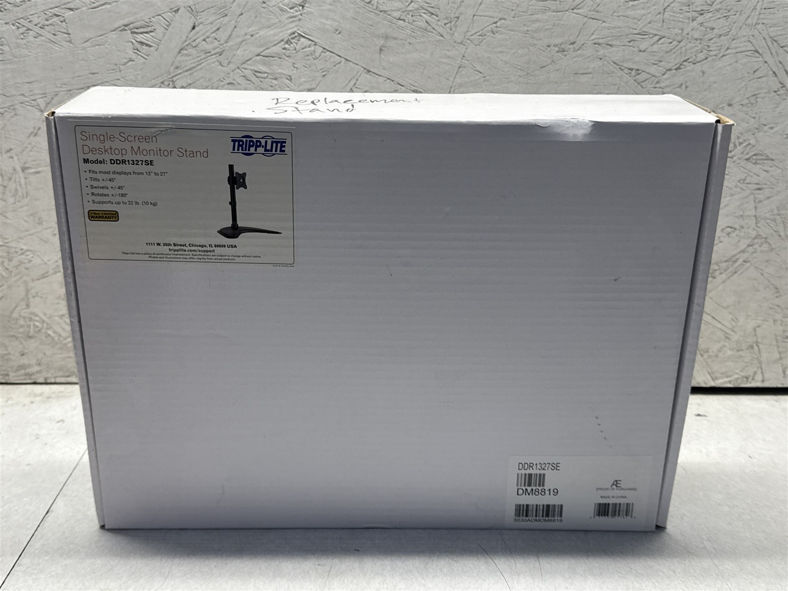 TRIPP-LITE DDR1327SE SINGLE-SCREEN 13-27in DESKTOP MONITOR STAND NEW IN BOX