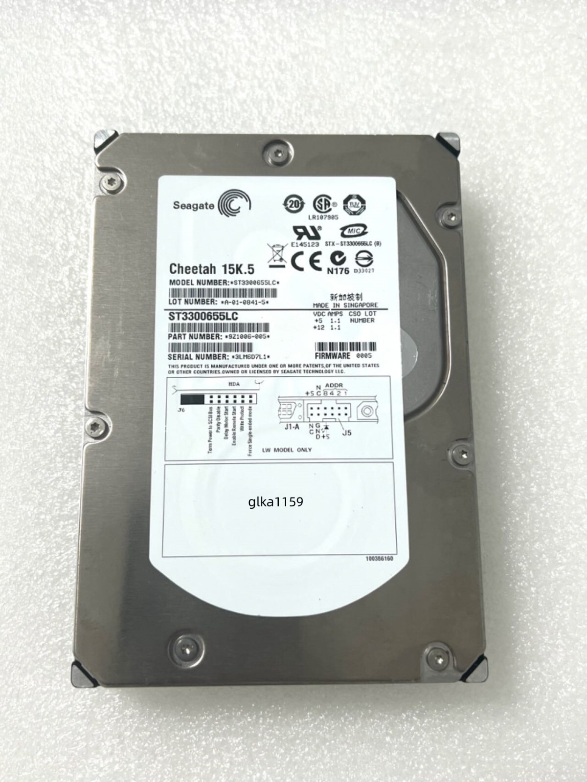 Seagate (ST3300655LC) Cheetah 15K.5 300GB Internal 15000RPM 3.5" Hard Drive