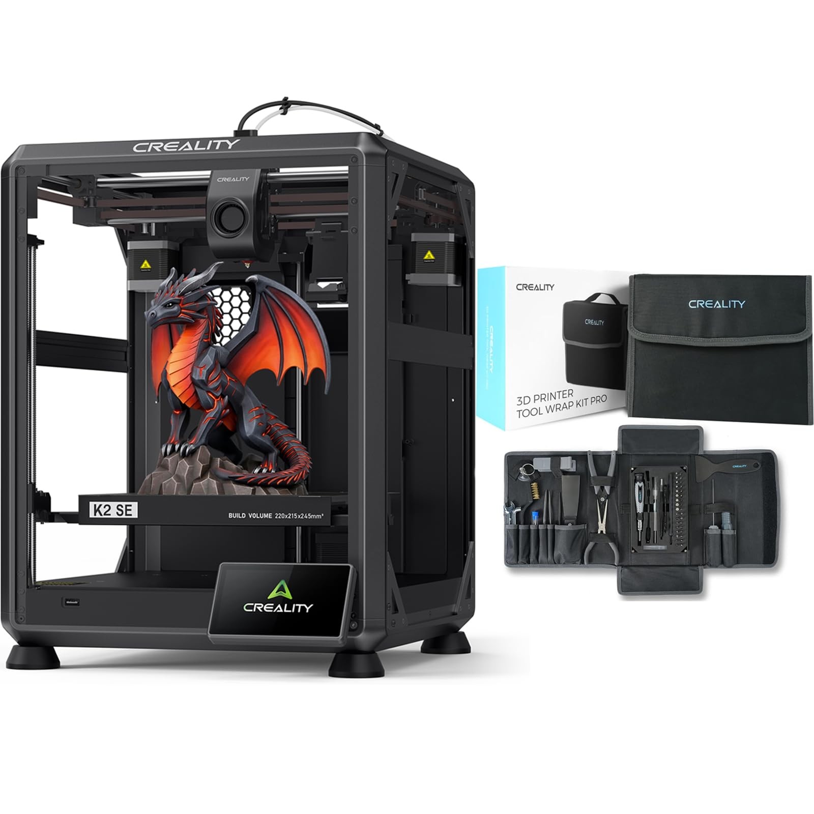K2 SE 3D Printer Bundle with 3D Printing Tool Wrap Kit