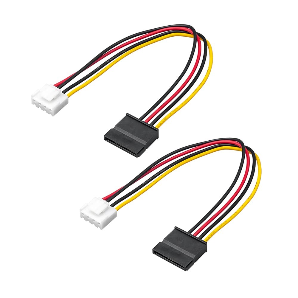 OwlTree 2Pack 4 Pin to SATA Female Hard Drive Power Adapter Cable Compatible ...