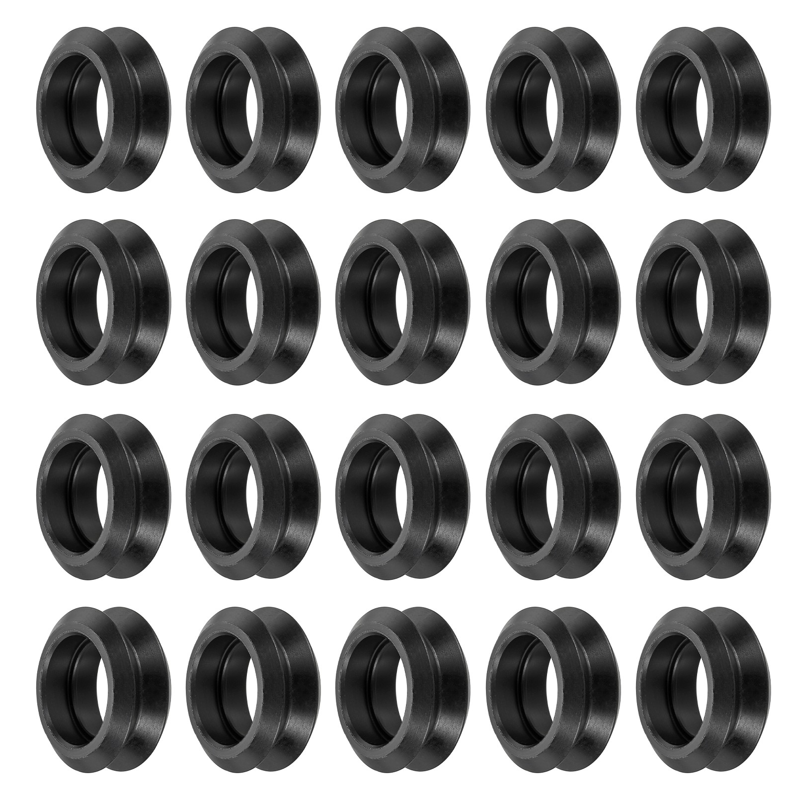 20pcs 3D Printer Wheels V Slot POM Pulley Wheels Gantry Wheel,Black