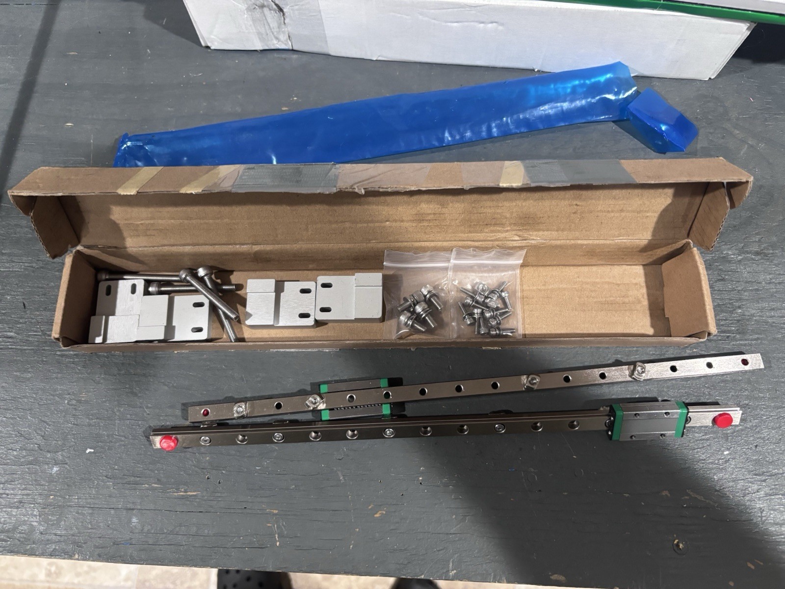 MGN9H Steel Linear Guide Rail Upgrade Kit, 12.6in Silver, 2-Pack