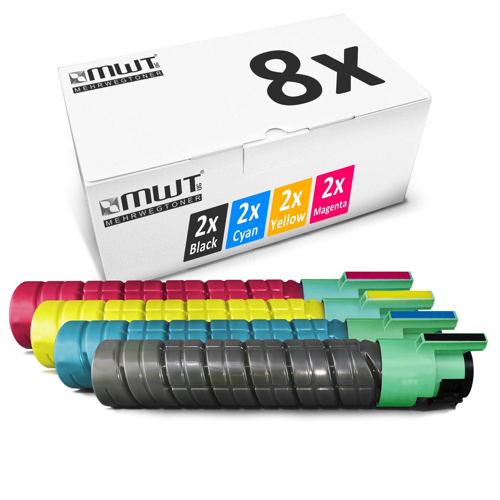 8x Cartridge Replaces Ricoh Type 245 TYPE245
