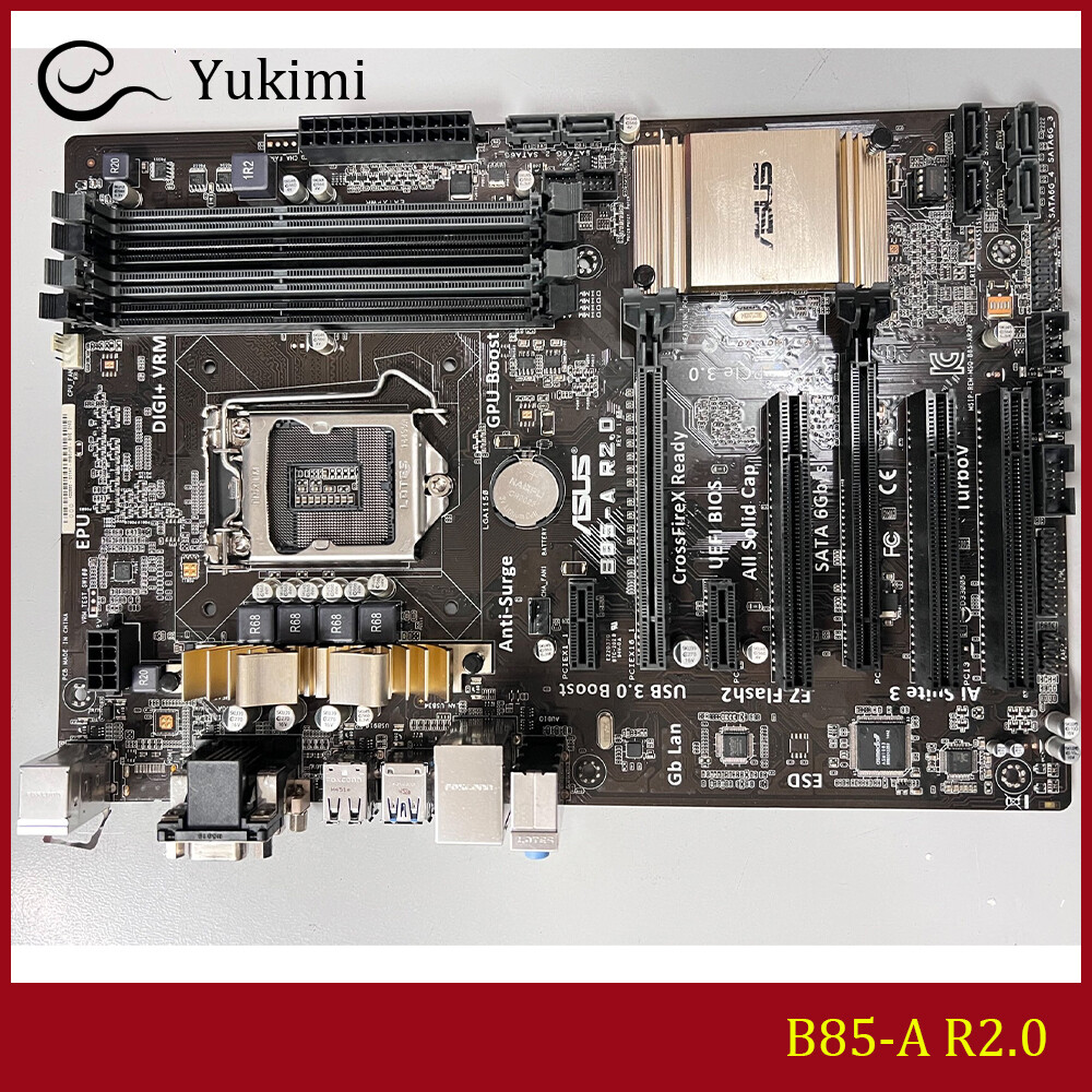 FOR ASUS B85-A R2.0 LGA 1150 DDR3*4 32GB DVI VGA LGA 1150 ATX Motherboard Test