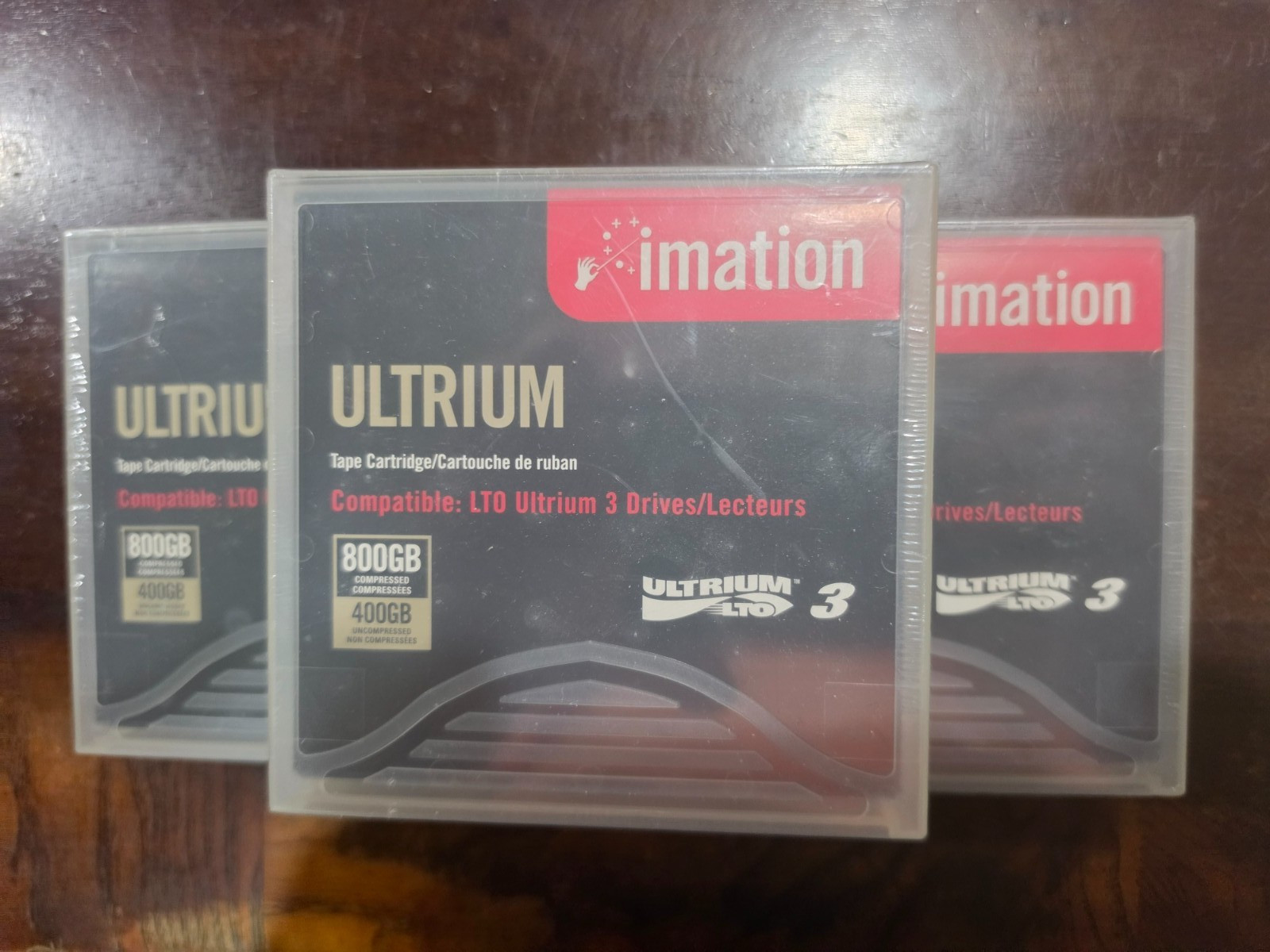 Imation Ultrium 3 Tape Cartridge 800 GB/ 400 GB - 3 Pack Sealed