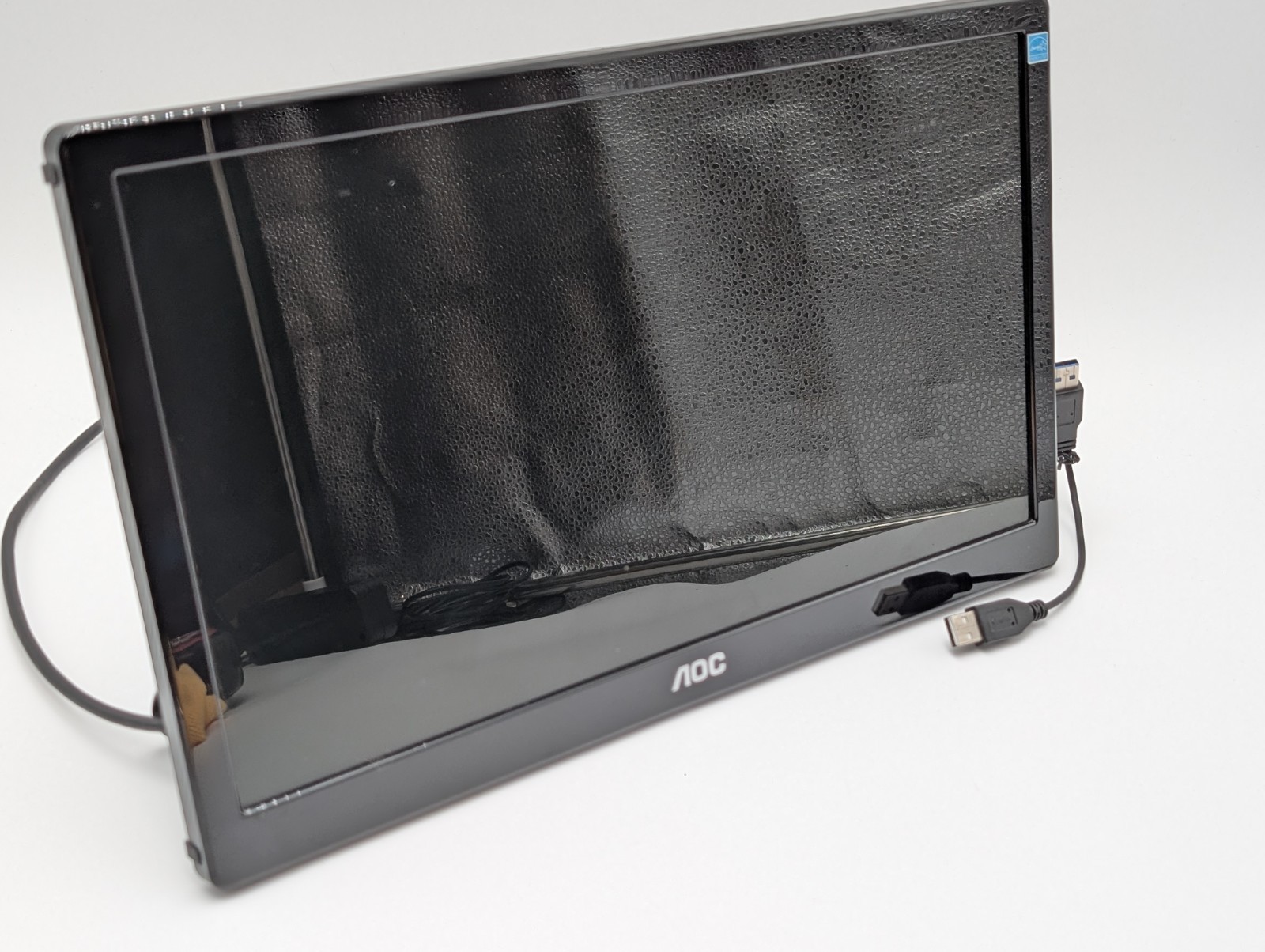 USED In VGC AOC E1659FWU 15.6” USB 3.0 LED Portable Monitor Gaming 156LM00005