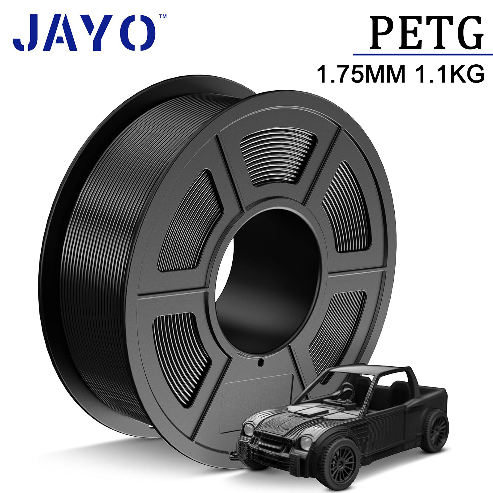 JAYO 5KG/10KG/20KG PETG Black White Gray 3D Printer Filament 1.75mm 1.1KG/SET