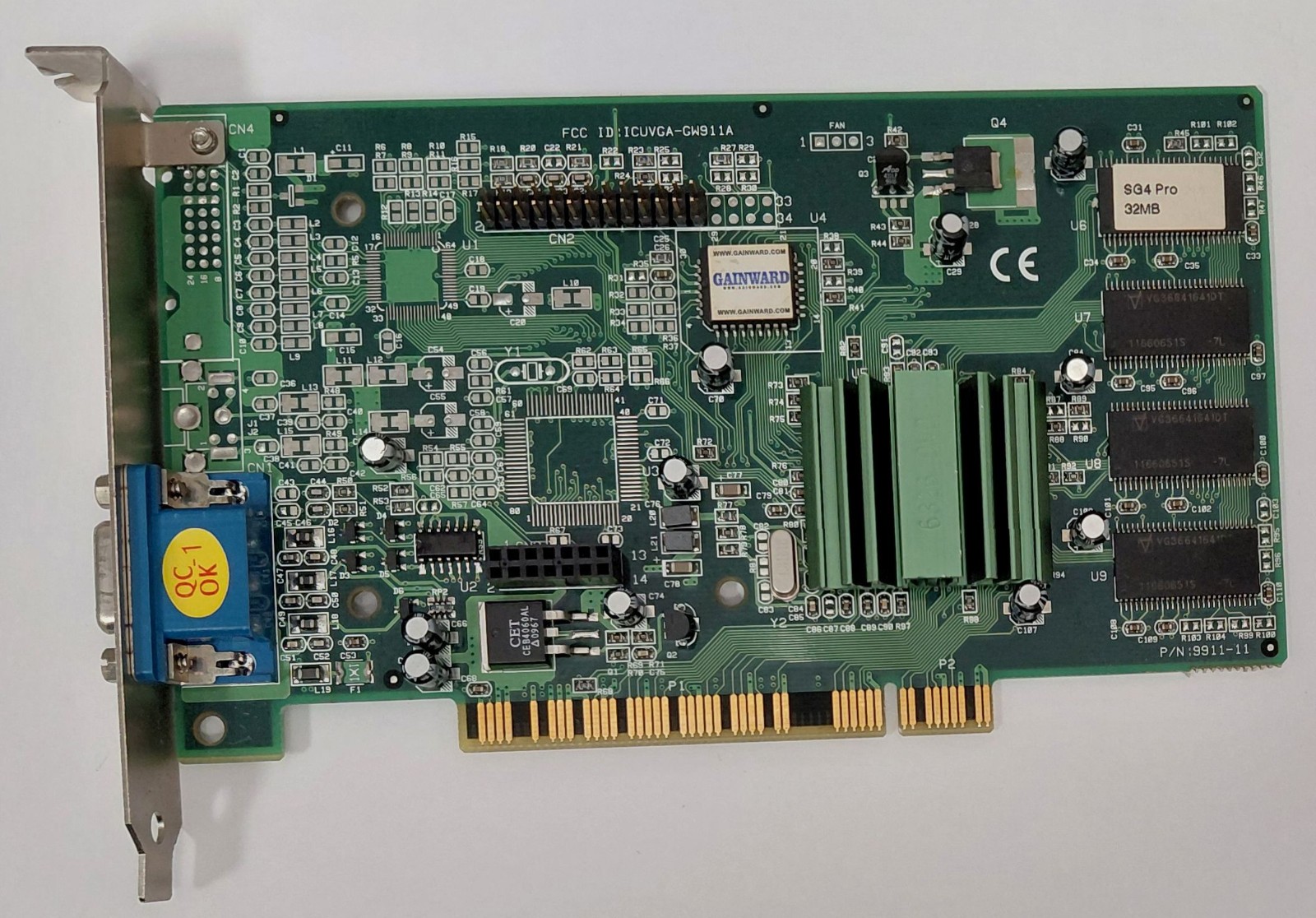 Gainward Cardexpert SG4 Pro PCI Graphics Card (S3 Savage4 Pro, 32MB, Retro, 2001)