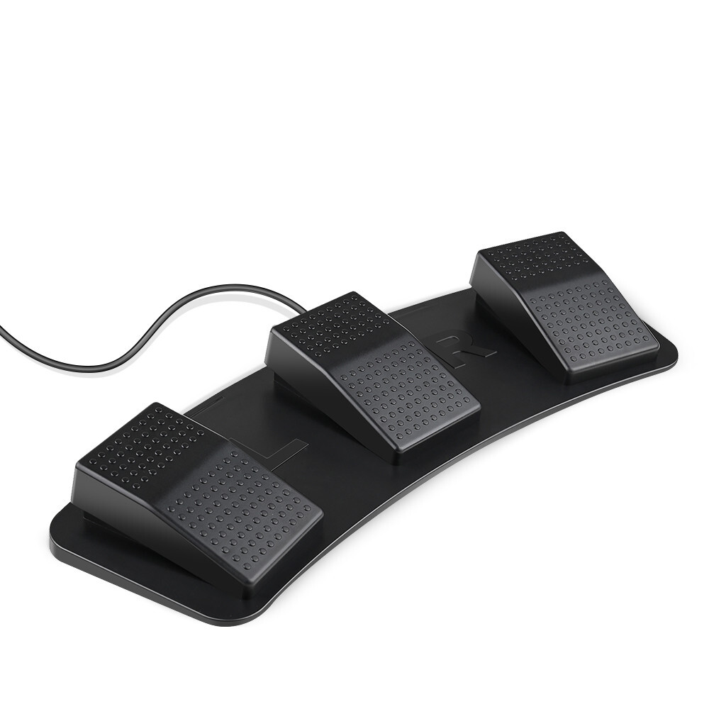 USB Triple Foot Switch Optical for Macbook PC Customized Shortcut Keys