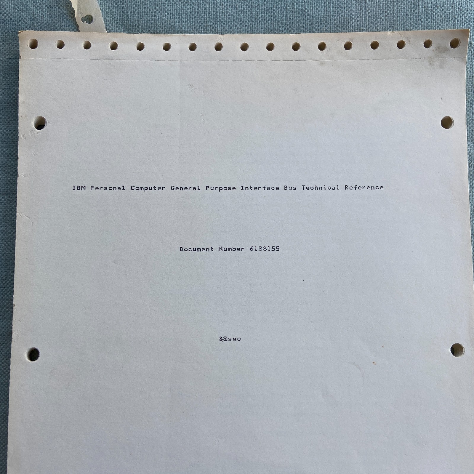 IBM Personal Computer General Purpose Interface Bus GPIB Technical Reference VTG