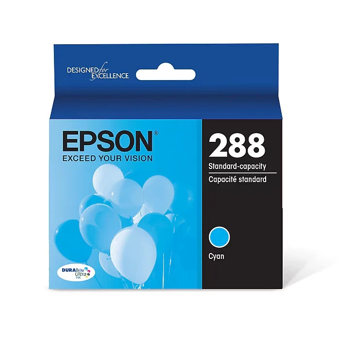 Epson T288 Cyan Standard Yield Ink Cartridge (T288220-S) New genuine