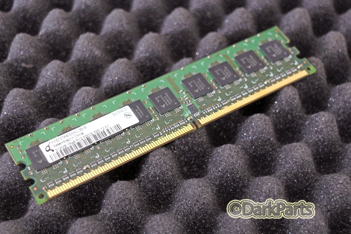 Qimonda HYS64T64000HU-3S-B 512MB Memory RAM PC2-5300U-555-12-F0