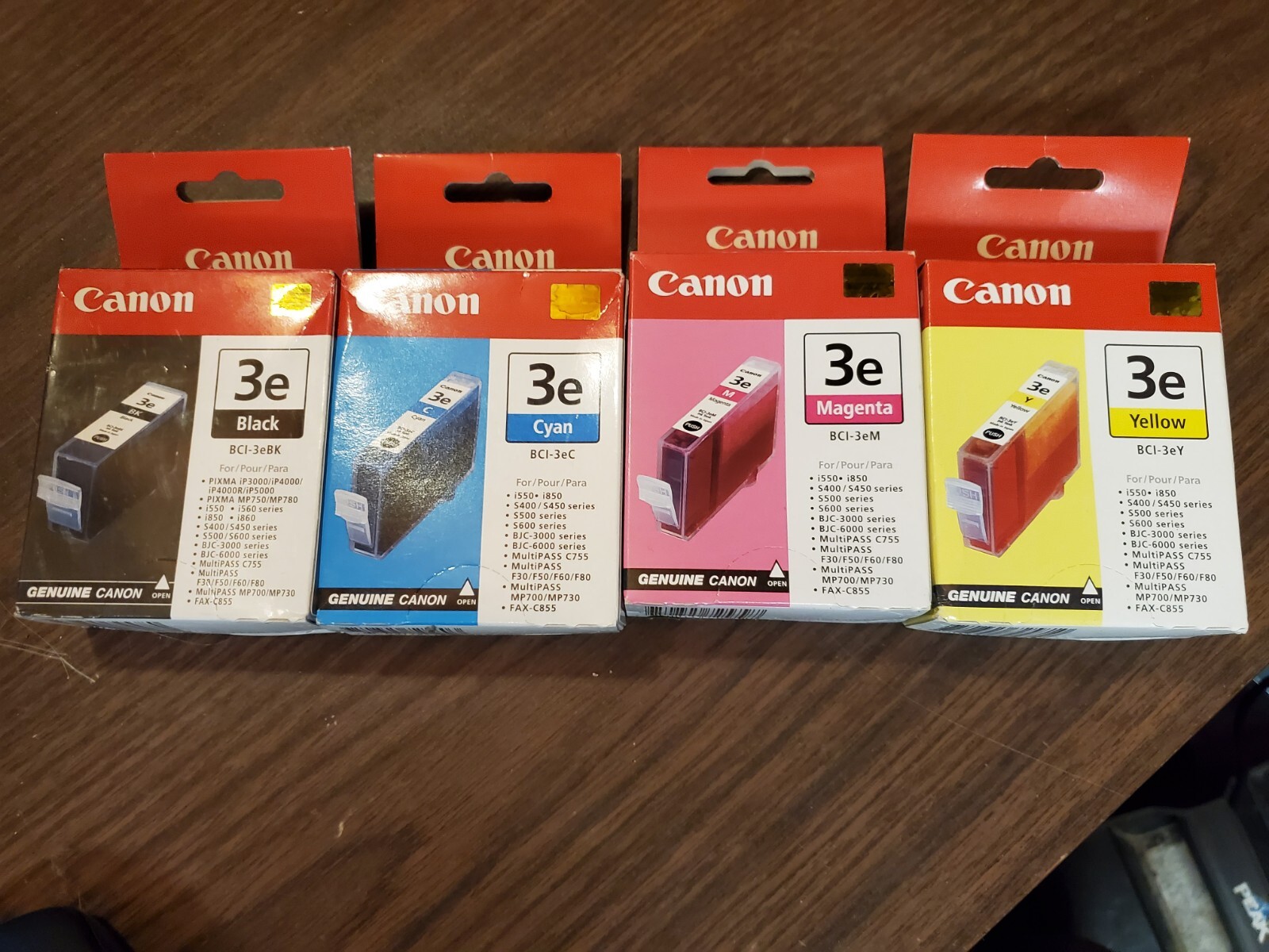Canon genuine printer cartridge set 3E for Pixma  MultiPass  BJC and others