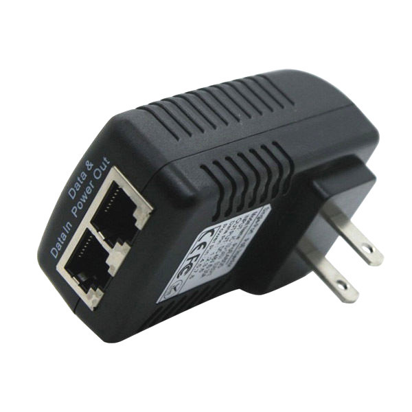 UNIVERSAL 48V 0.4A WALL PLUG POE INJECTOR COMPATIBLE W CISCO,AASTRA,POLYCOM