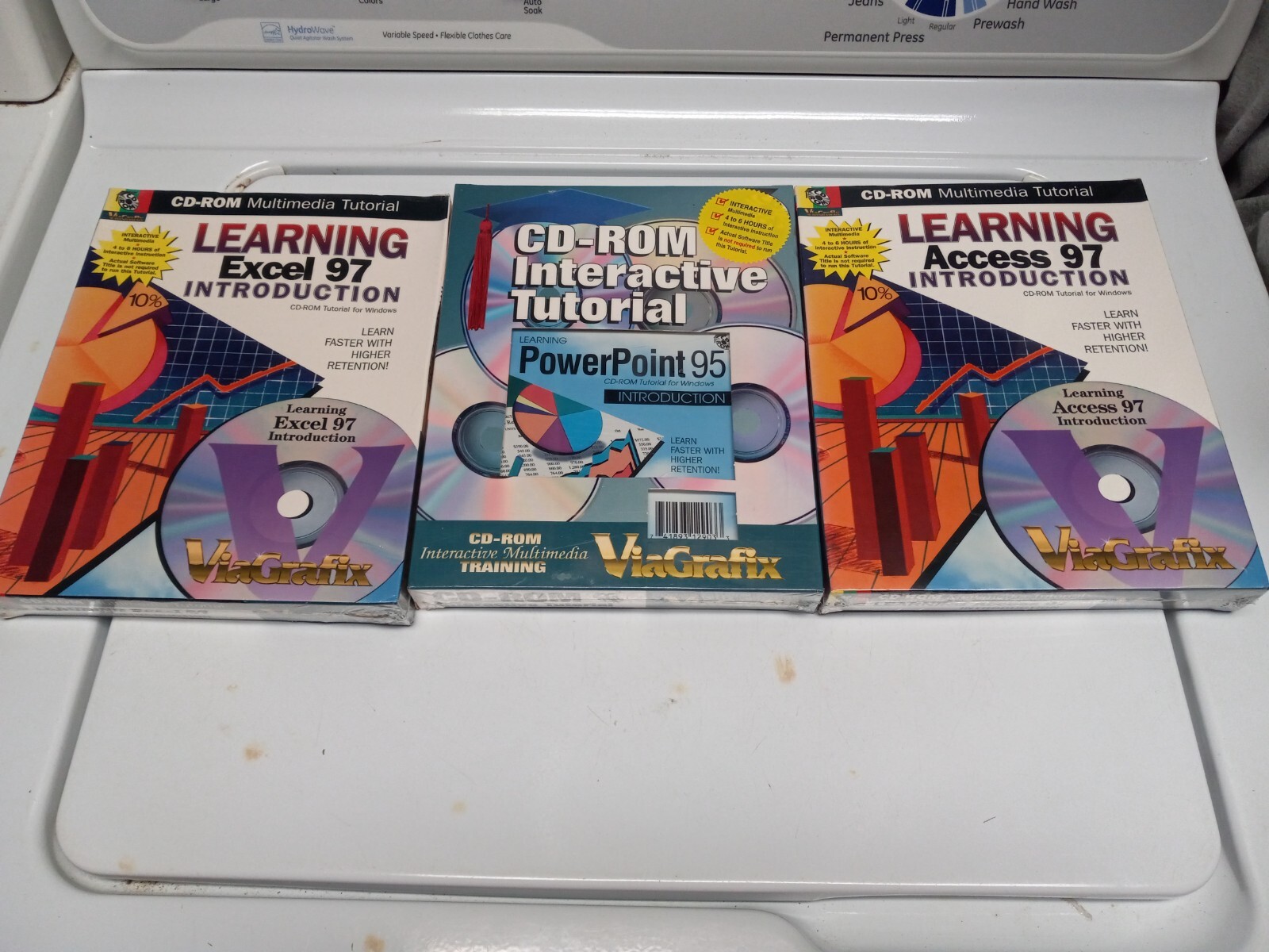 3 viagrafix CD-ROM programs NEW - EDCEL 97, ACCESS 97 & POWERPOINT 95 LEARNING