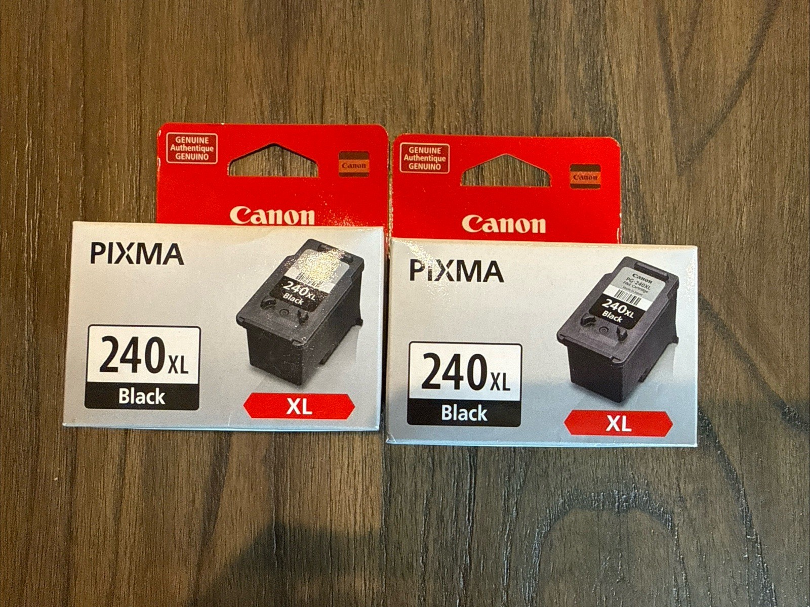 Two Canon Pixma 240 XL Black Ink Cartridges (Lot Of 2) - NEW 240XL 
