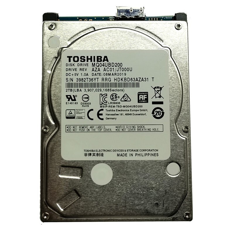 Toshiba 2TB MQ04UBD200 2.5" USB 3.0 Portable External HDD Hard Disk Drive