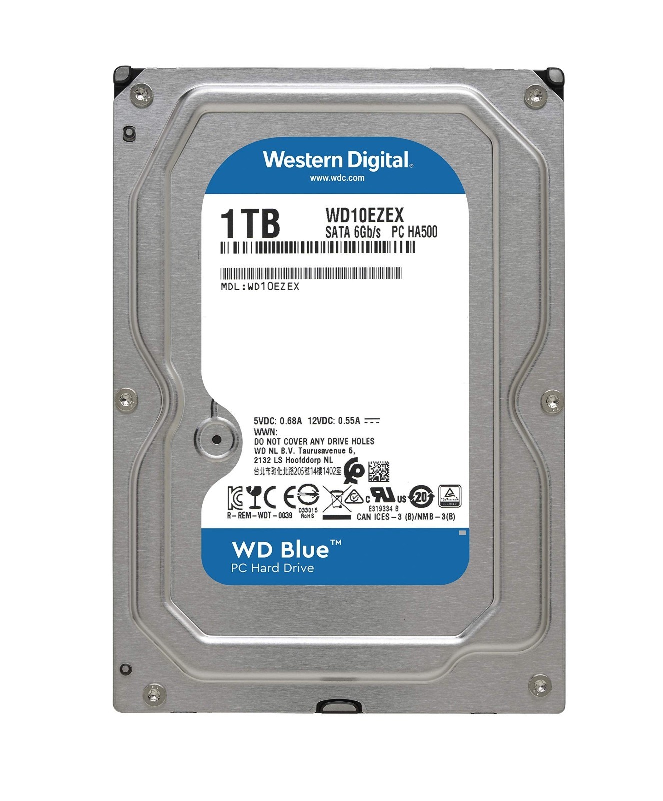 Western Digital 1TB WD Blue PC Internal Hard Drive HDD - 7200 RPM WD10EZEX