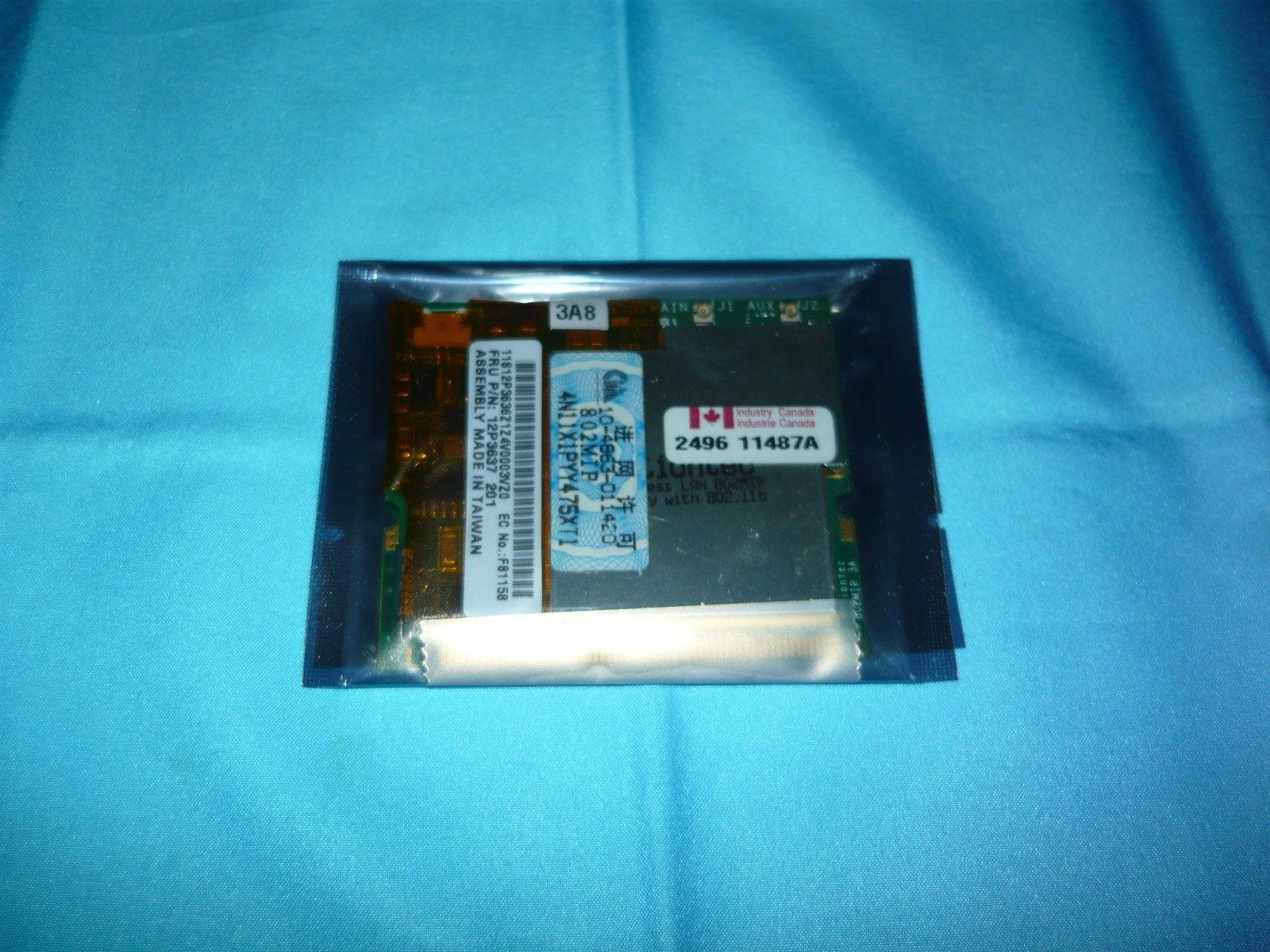 Vintage Actiontec Wireless LAN WiFi 802MIP Modem Combo Card Mini PCI Used