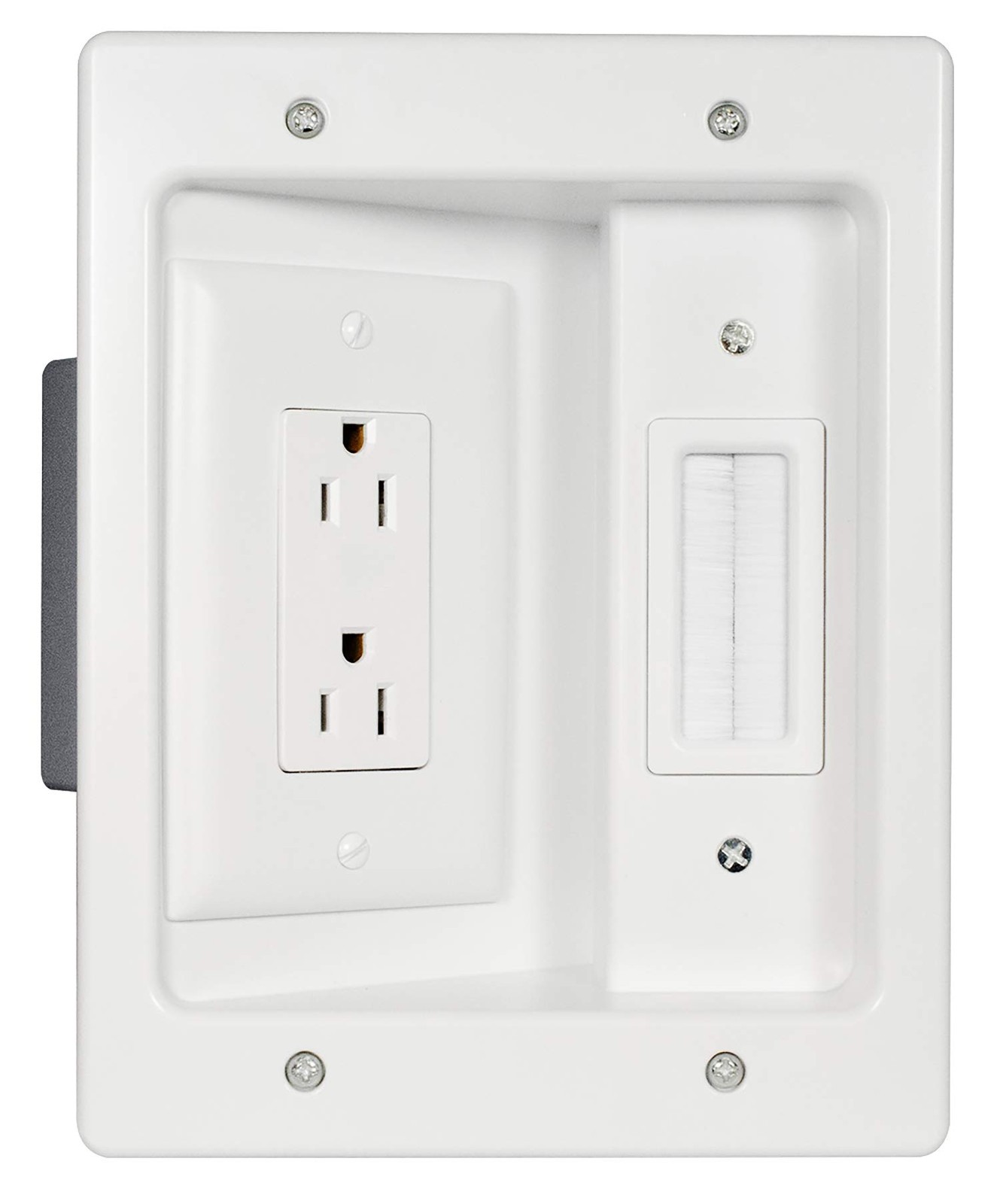 Legrand – OnQ in-Wall Cable Management Kit for Power & On-Q, White 