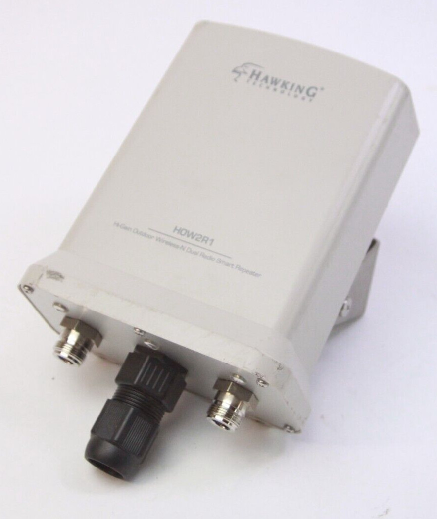Hawking HOW2R1 Hi-Gain Outdoor Dual Radio Smart Repeater Untested READ