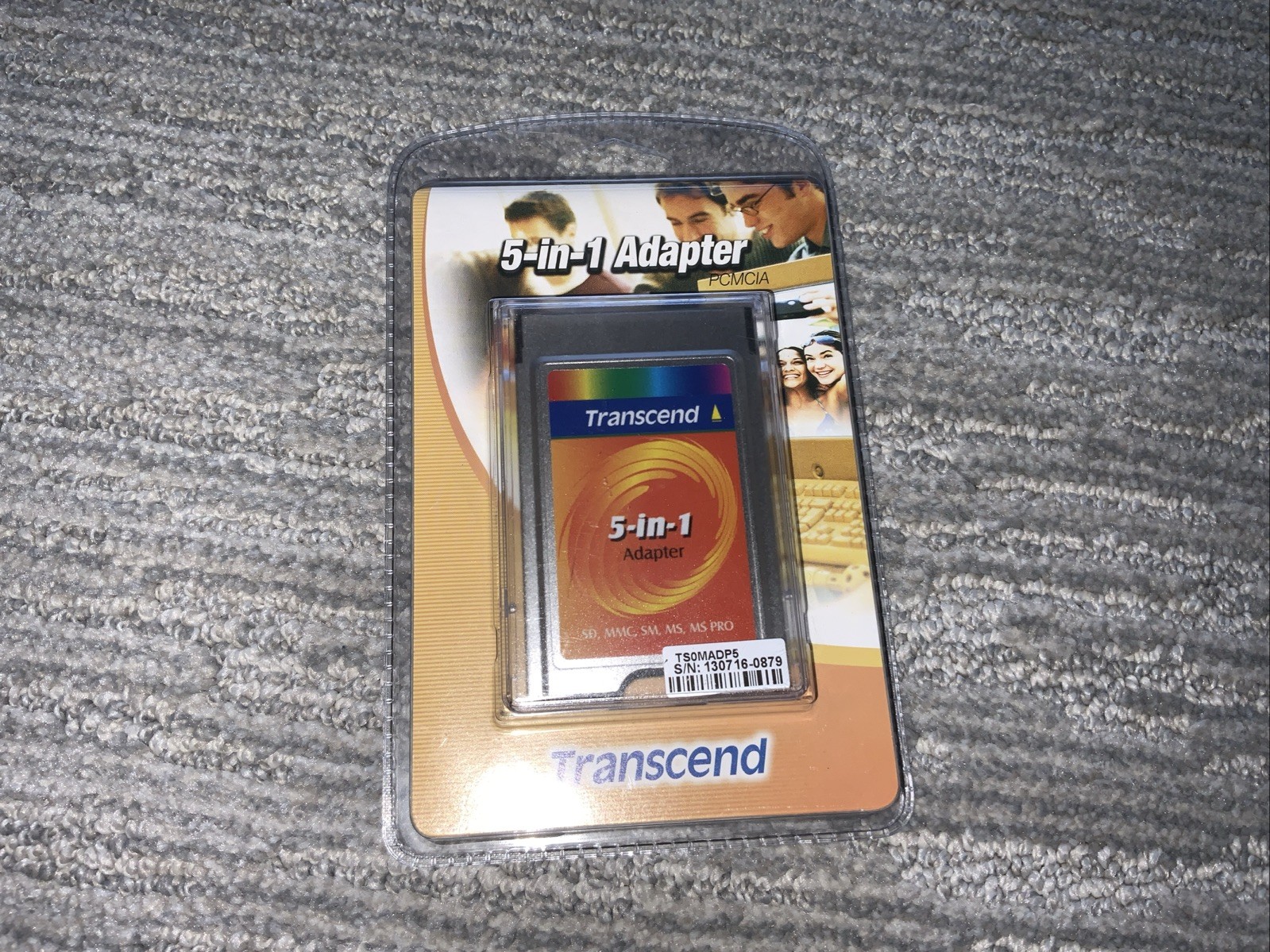 TRANSCEND 5 in 1 Adapter TS0MADP5 Compact Flash Adapter For SM/SD/MMC/MS PRO NEW