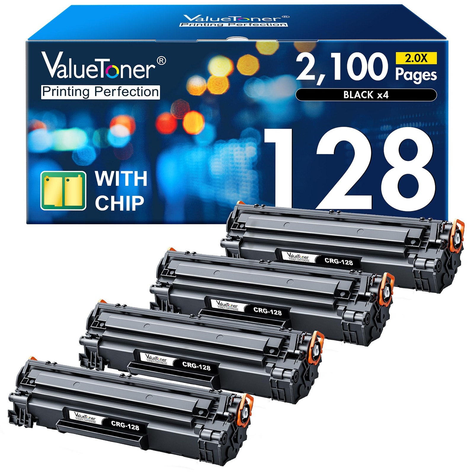 Valuetoner Compatible Toner Cartridge for Canon 128 Black