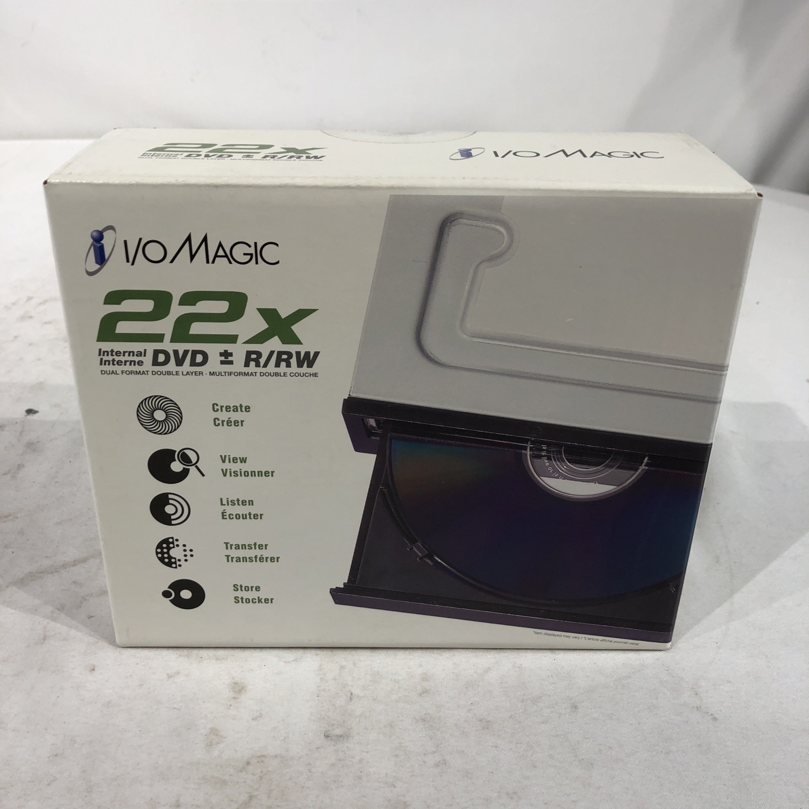 I/O Magic 22x Internal DVD +/- R/RW Dual Format Double Layer DVD Drive *NEW