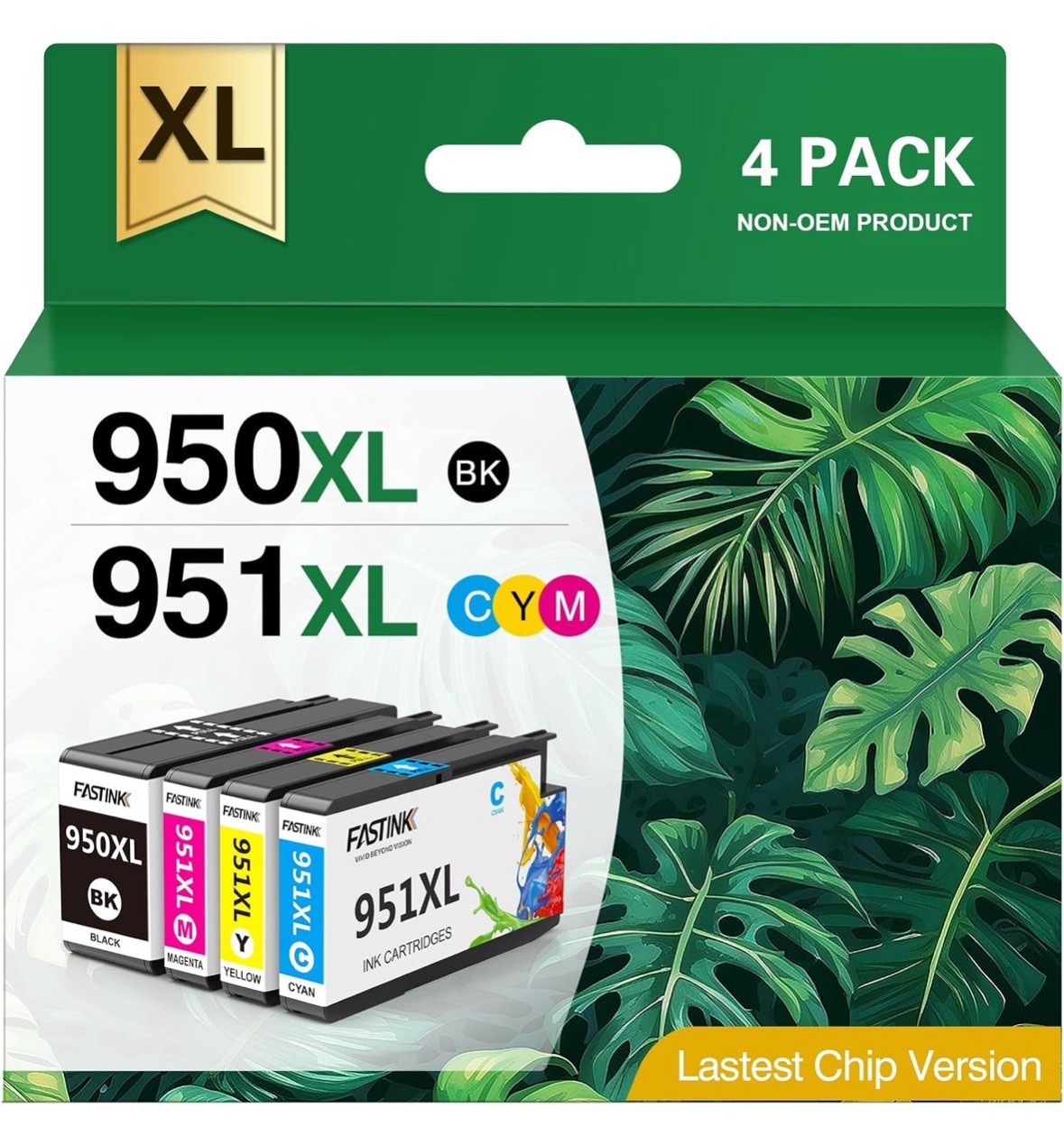 FASTINK 950XL 951XL Combo Pack Compatible for HP 950XL 951XL Ink Cartridge Re...