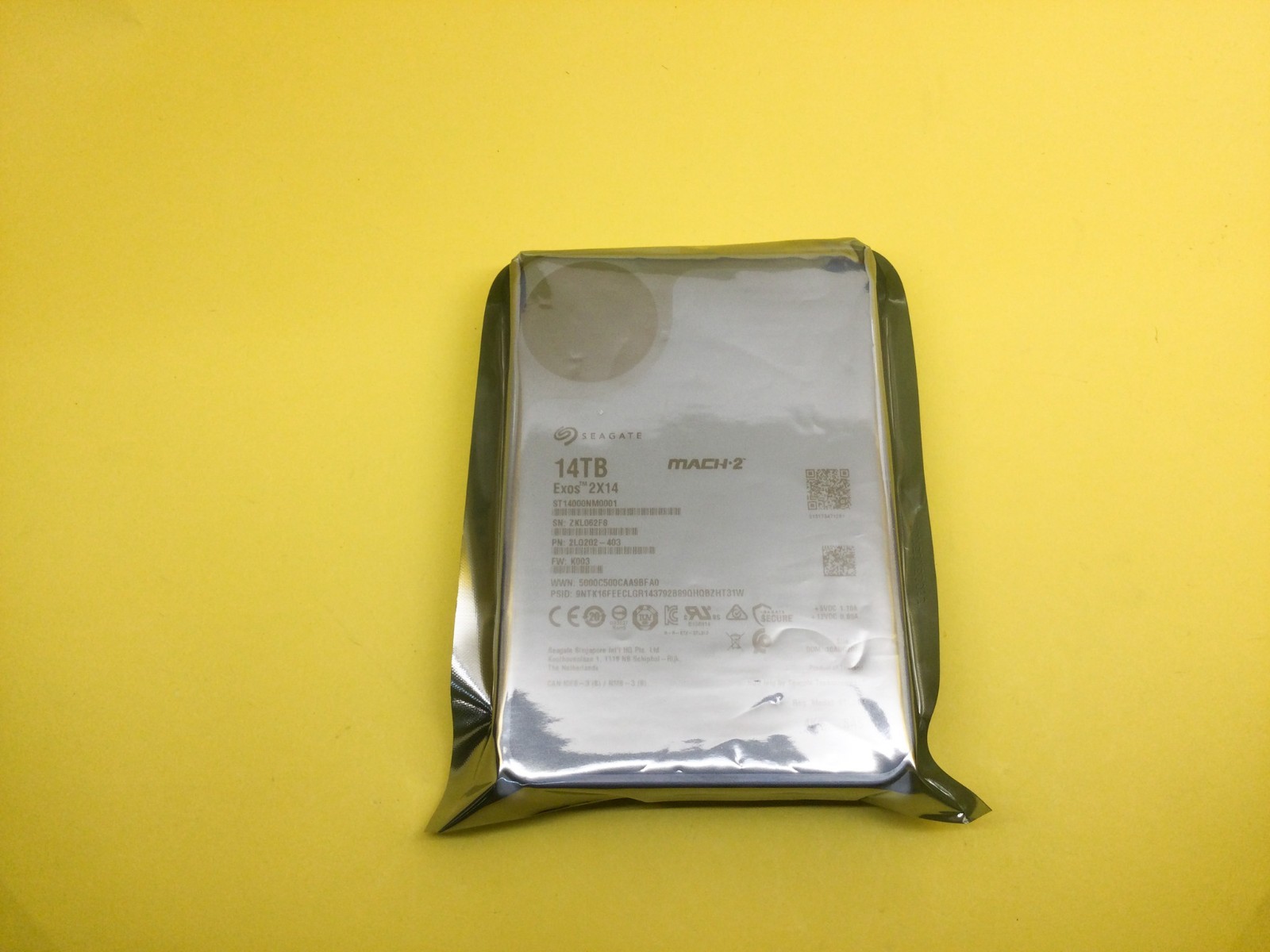 Seagate Exos 2X14 14TB 7.2K SAS 12Gbps MACH.2 3.5in 4Kn HDD ST14000NM0001 New