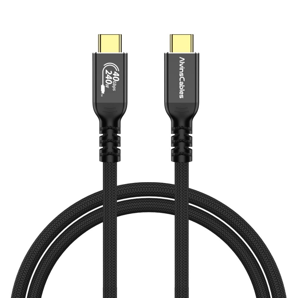 USB4 Cable 1ft USB-C to USB-C Cable 40Gbps Data Transfer 240W 8K@60Hz Display