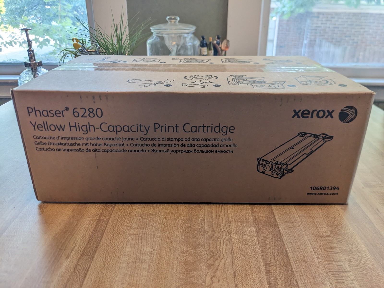 Genuine Xerox Phaser 6280 High Capacity Print Cartridge - Yellow (106R01394)