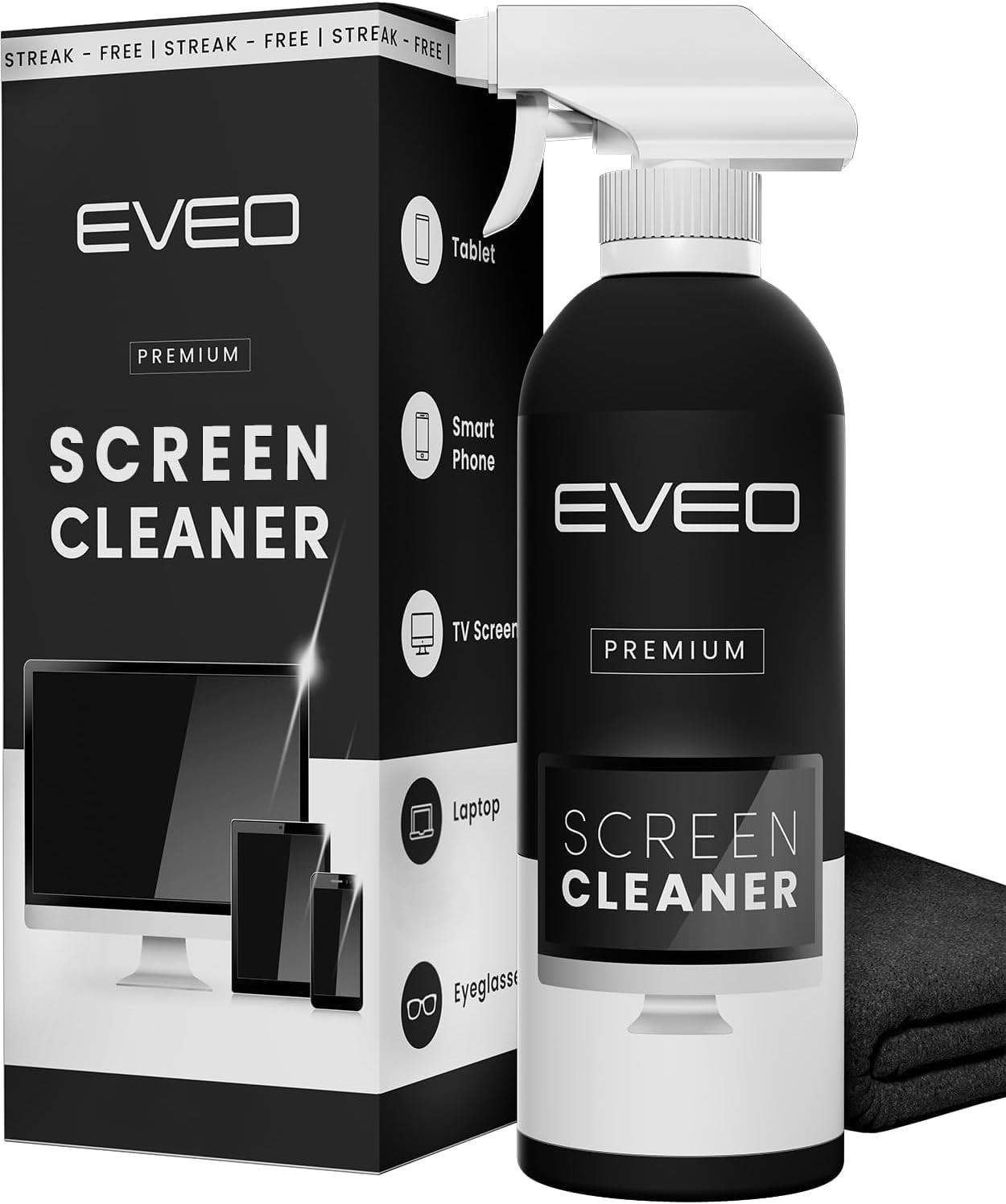 ® Screen Cleaner Spray Kit (Streak-Free) TV Screen Cleaner for Smart TV, LCD, LE