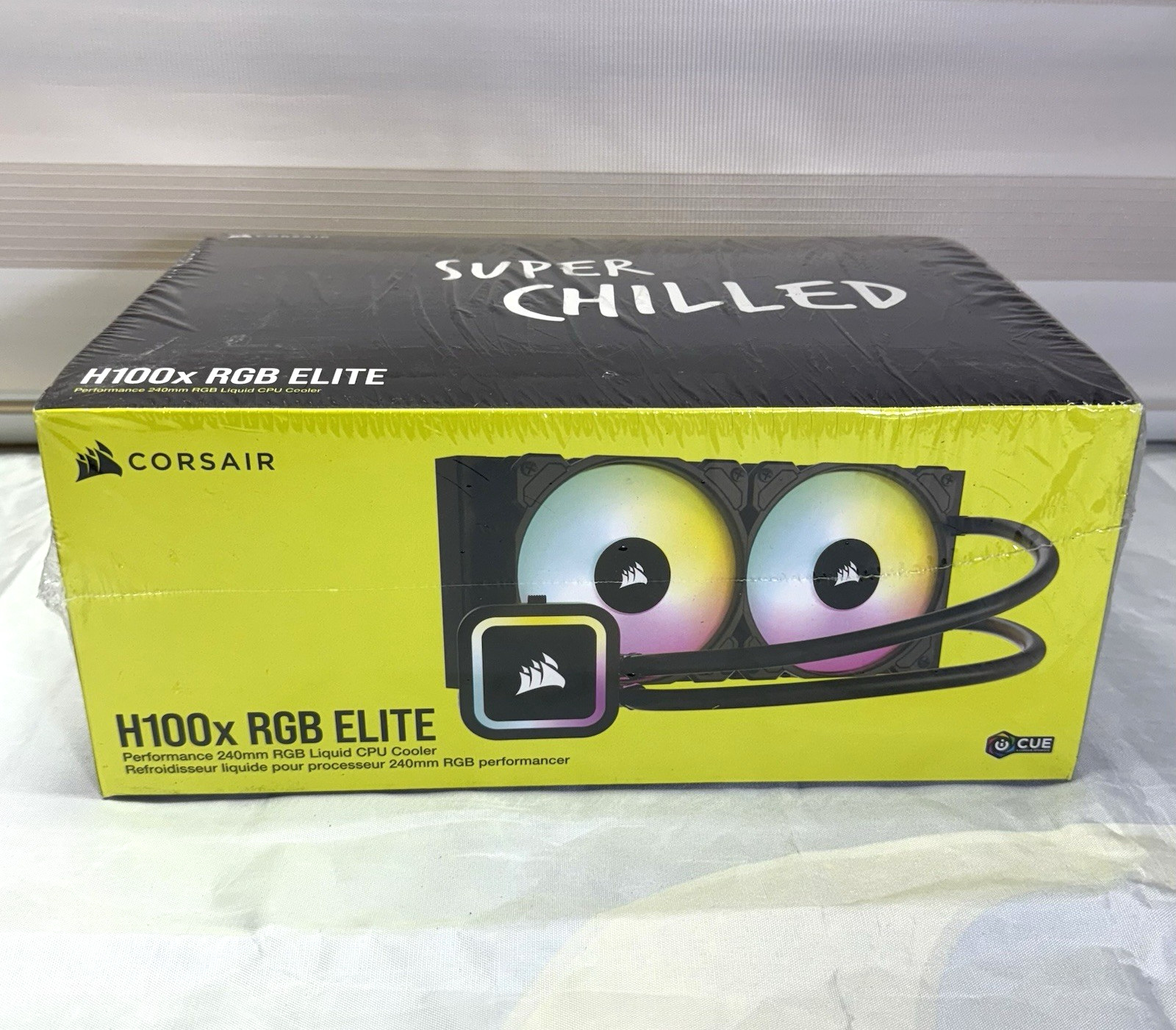 Corsair H100x RGB ELITE, Performance 240mm RGB Liquid Cooler Black