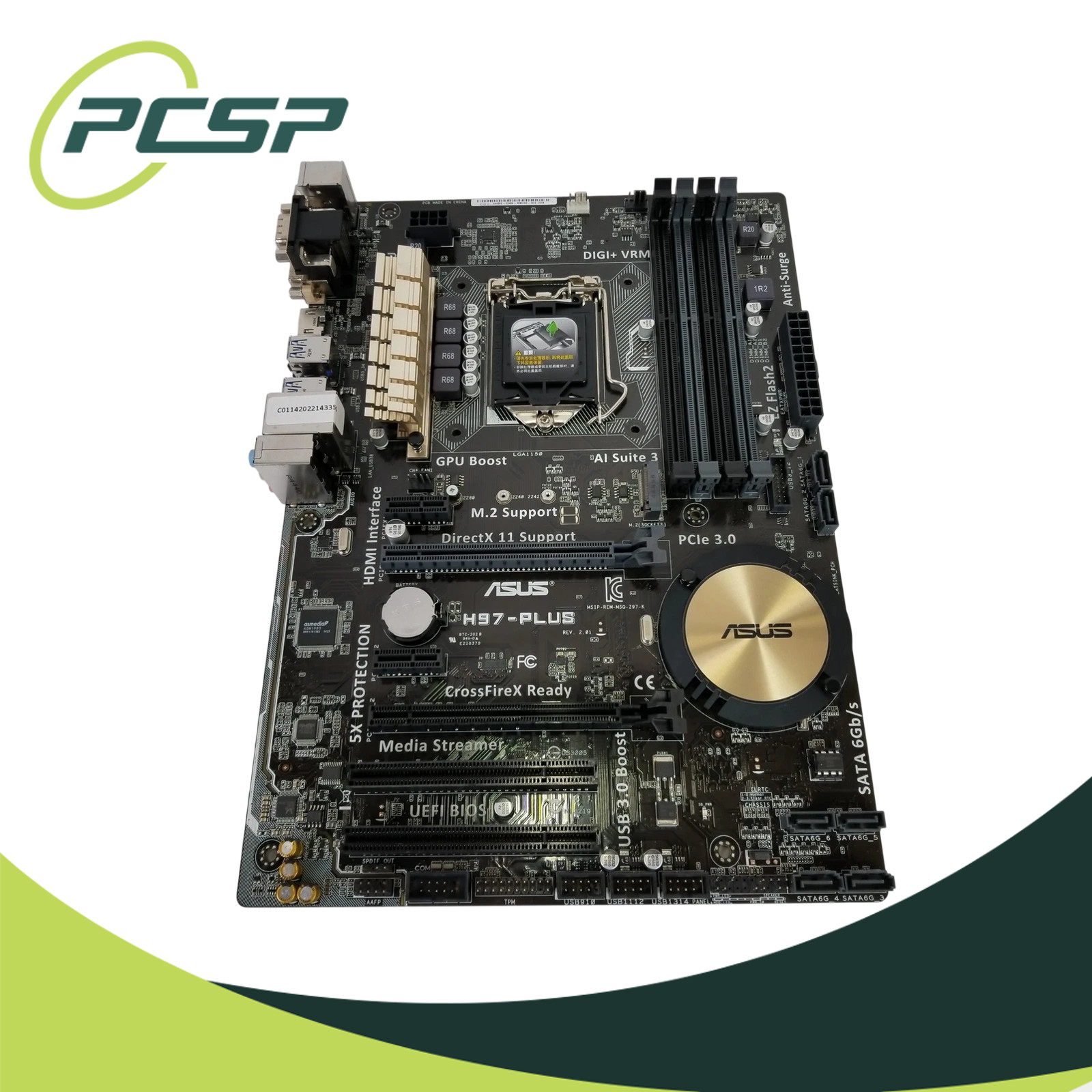 ASUS H97-PLUS LGA1150 DDR3 ATX Motherboard