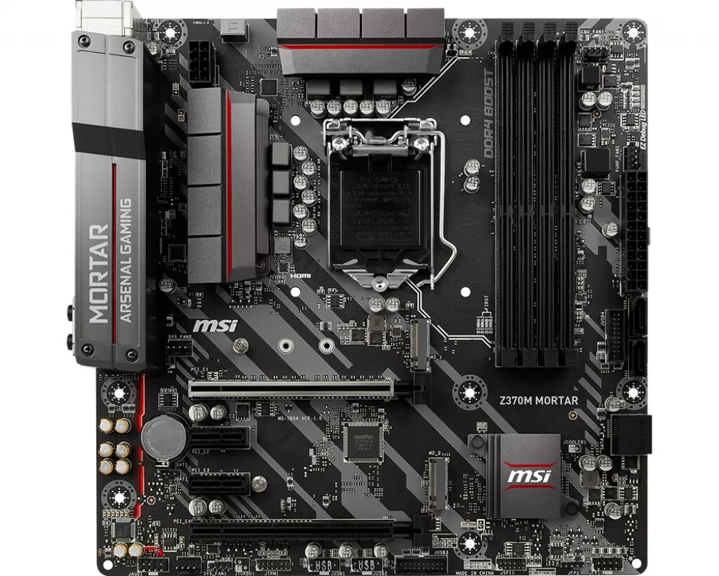MSI Z370M MORTAR LGA 1151 (300 Series) Intel Z370 Micro ATX Intel Motherboard