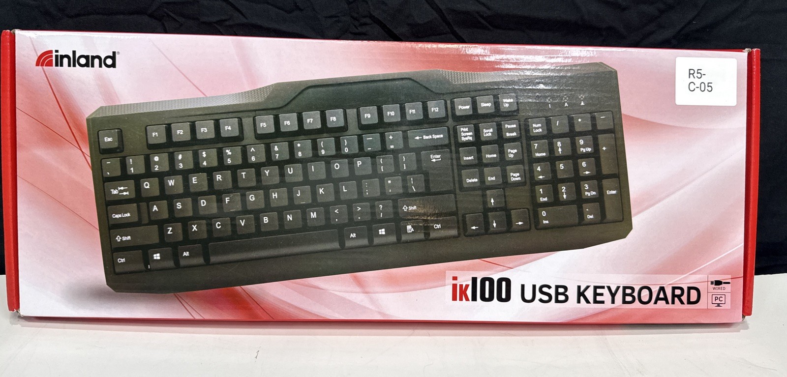NEW Computer Keyboard Inland iK100-J9851  USB Wired With 107 Keys For PC