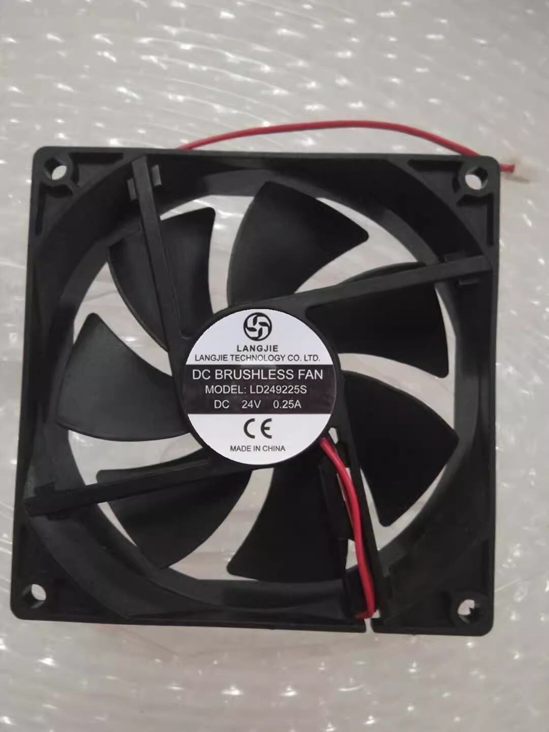 1PCS LD249225S 24V 0.25A 9CM 2-Wire Cooling Fan