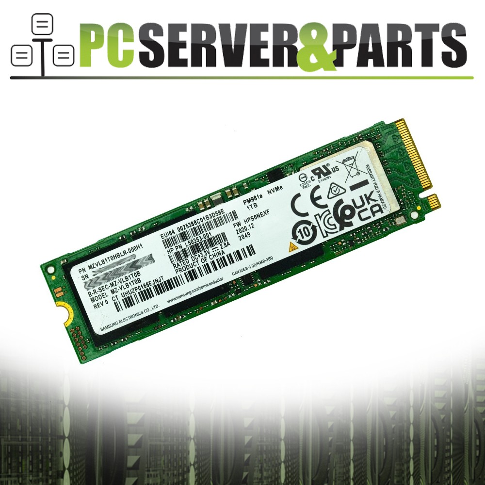 HP Samsung 1TB NVMe M.2 2280 SSD Solid State Drive MZ-VLB1T0B L50353-001