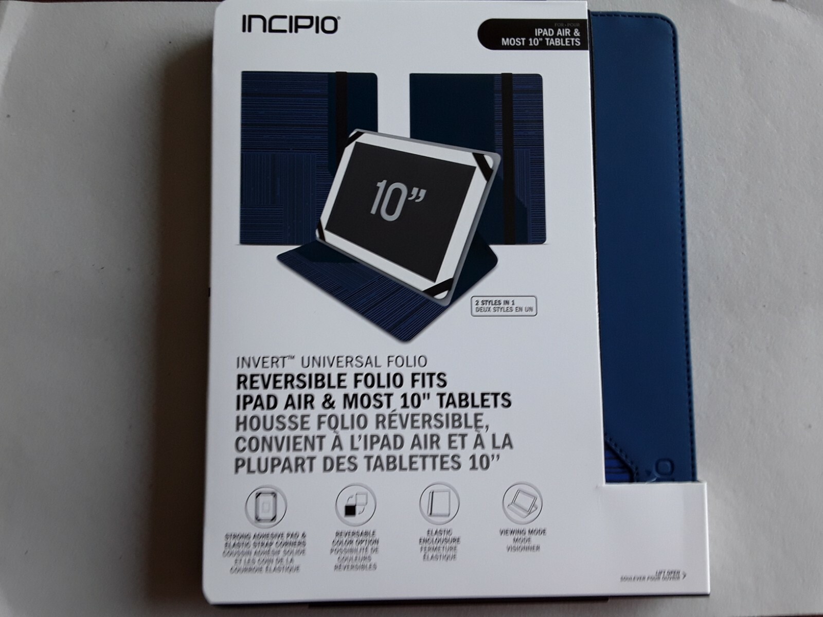 Incipio  Colors Universal Folio 10" Ipad Air Tablet Holder blue
