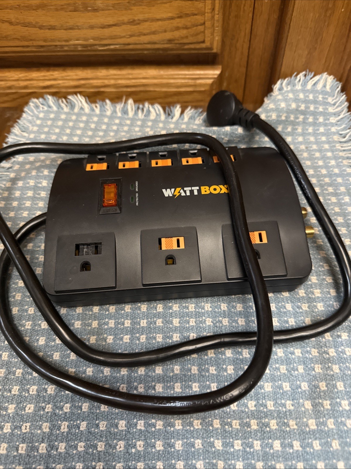 WattBox WB-200-8PS 8-Outlet Coax Ethernet Surge Protector