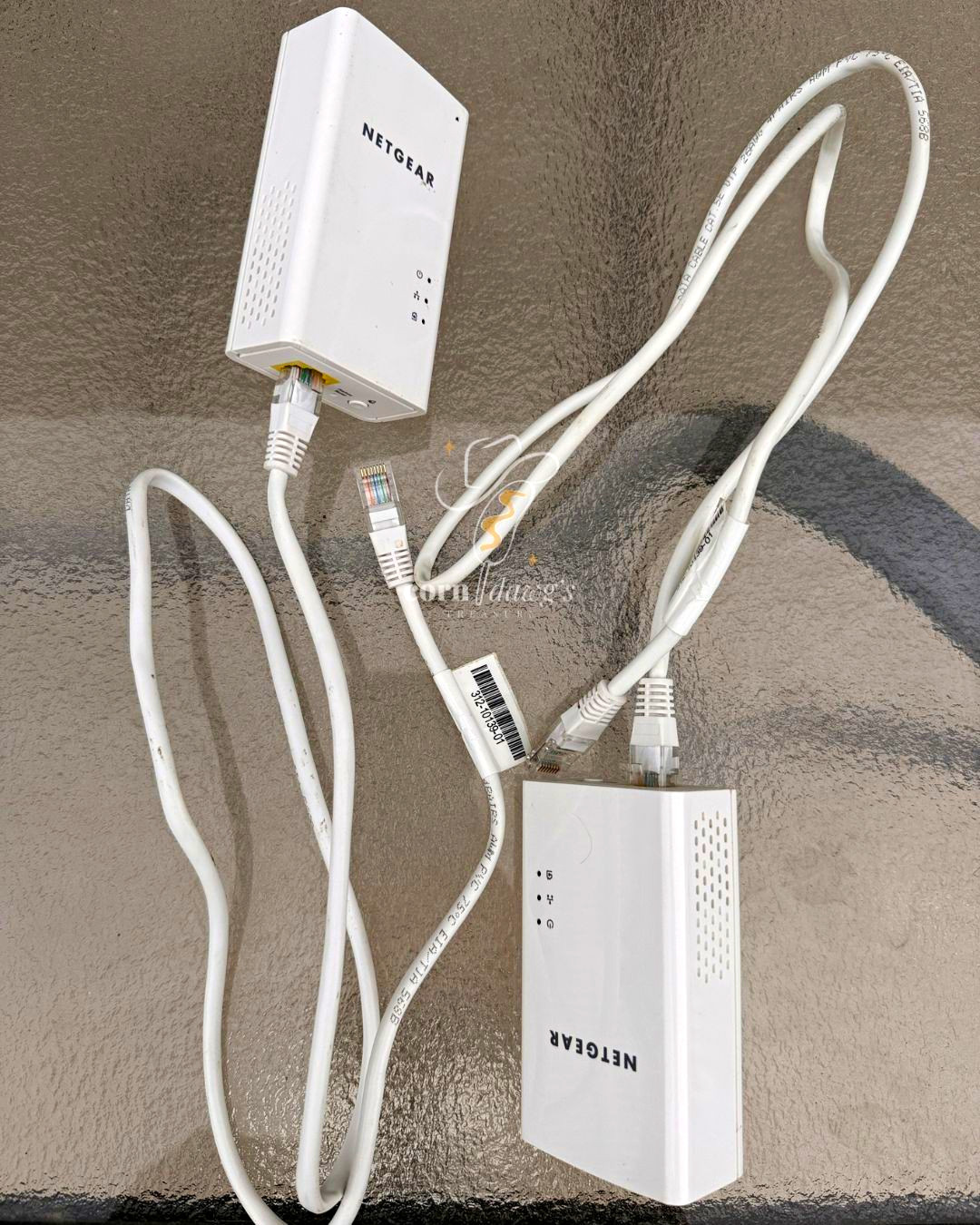NETGEAR Powerline 1000 Kit PL1000 Gigabit Ethernet Adapters Complete Set Works
