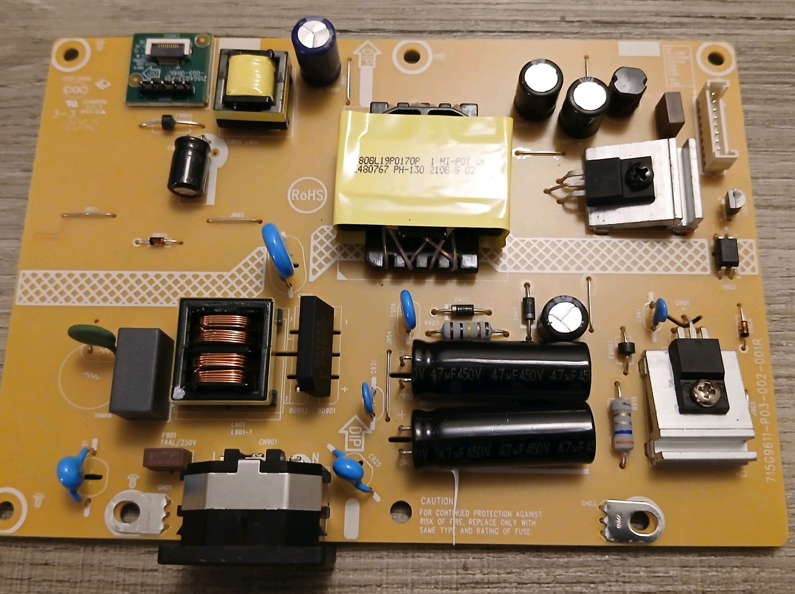 AOC C27G2Z Monitor Main Power Board 715G9611-P03-002-001R